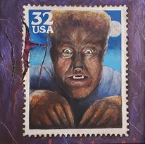 Wolfman Stamp Canvas
